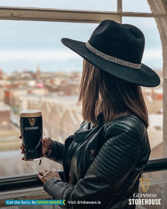 guinness storehouse over the city