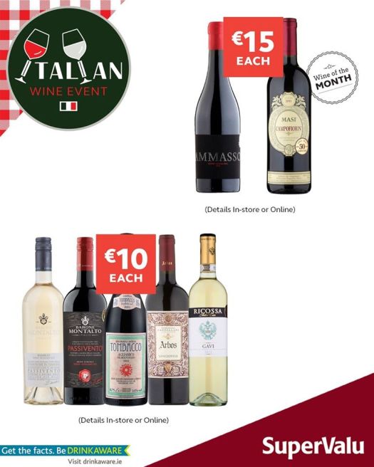supervalu italian wine