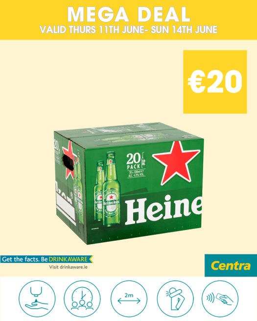 centra heineken 20 bottles 20 eus